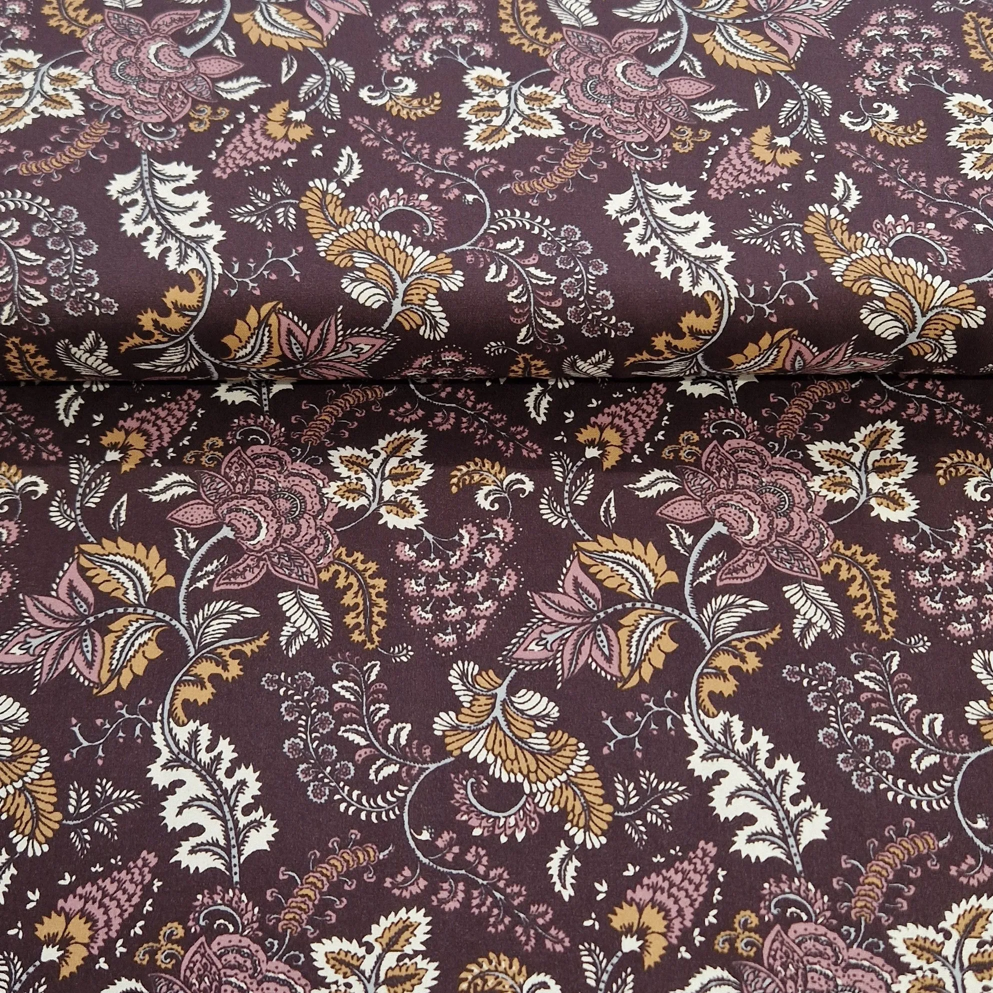 100% Viscose by Stof France - Paisley Floral