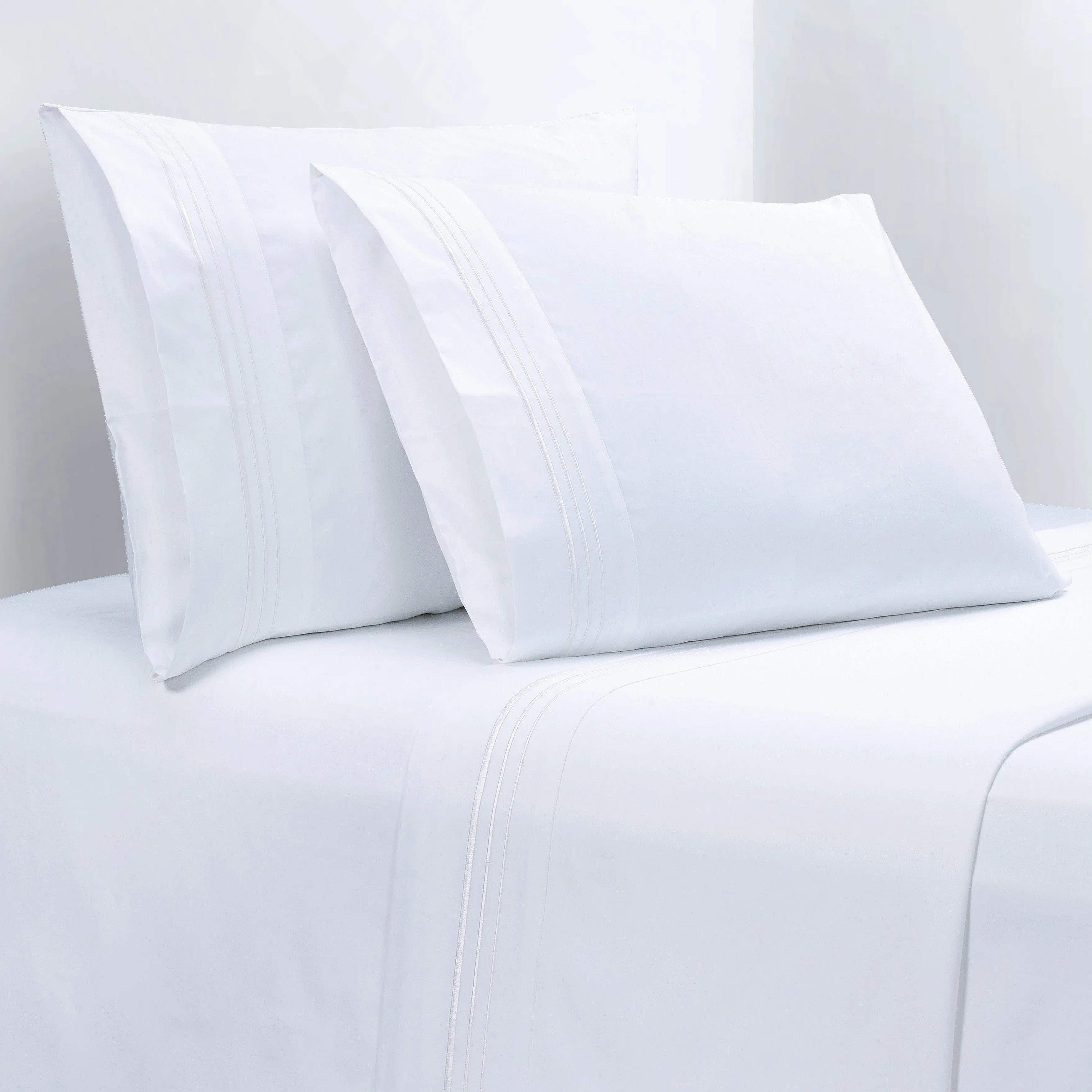 350TC Embroidered Border Sheet Set