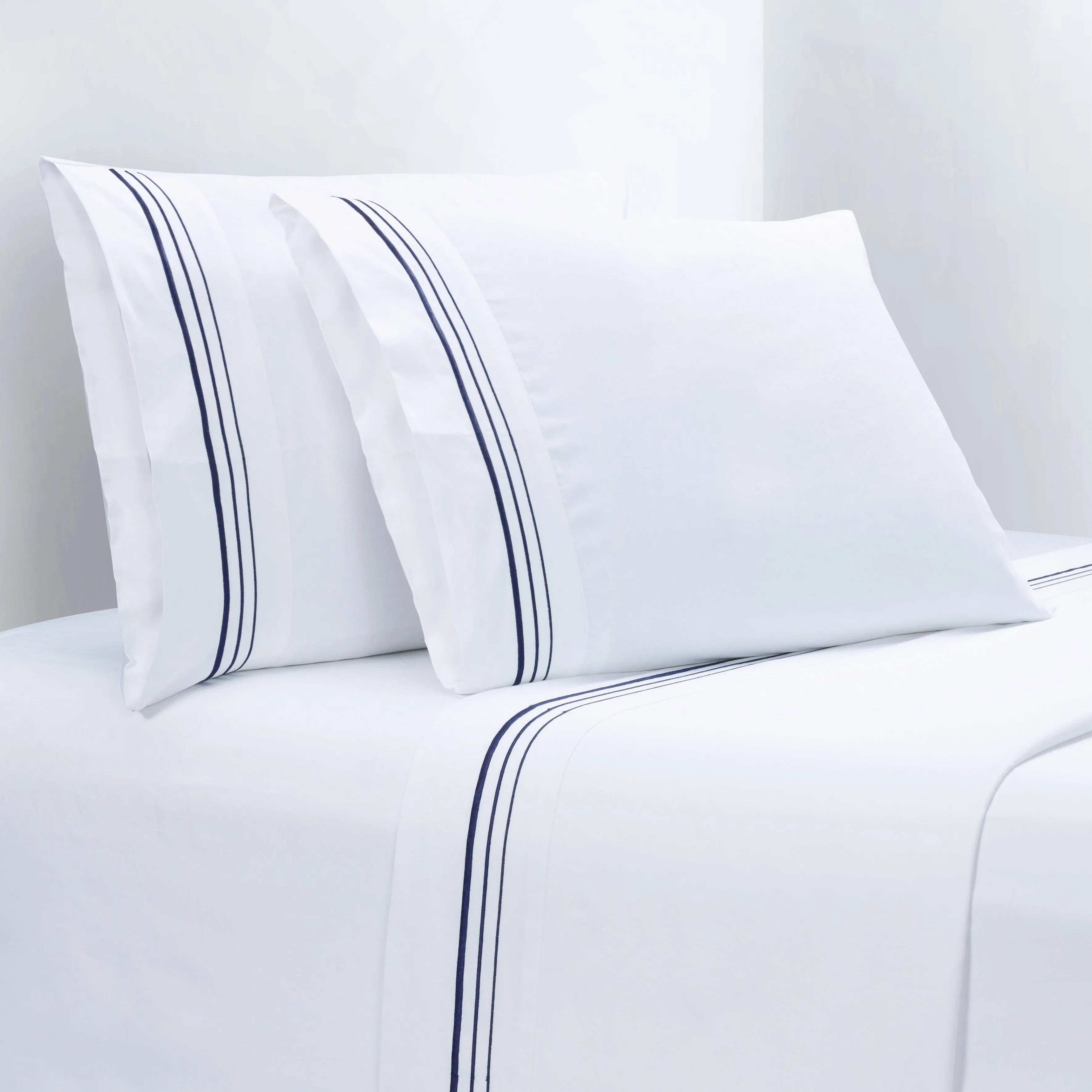 350TC Embroidered Border Sheet Set
