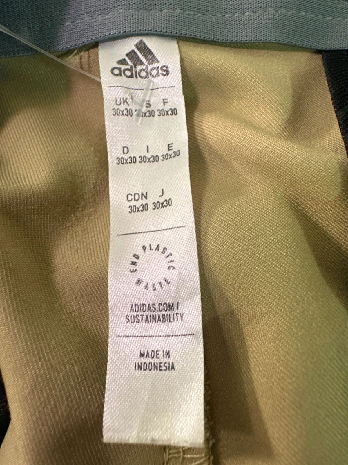 Adidas Beige Trousers UK W30 L30