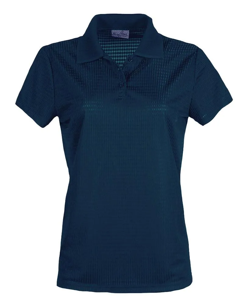 AKWA Ladies' Drop Needle Check Polo