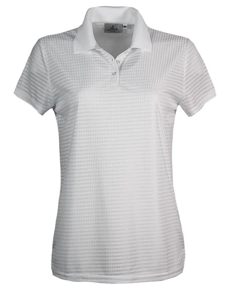 AKWA Ladies' Drop Needle Check Polo