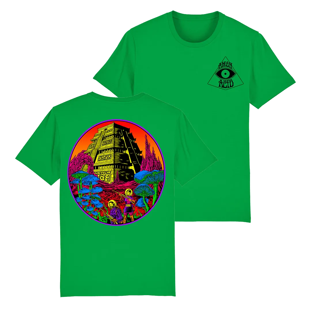Amon Acid - Outerworlds Colour T-Shirt - Green