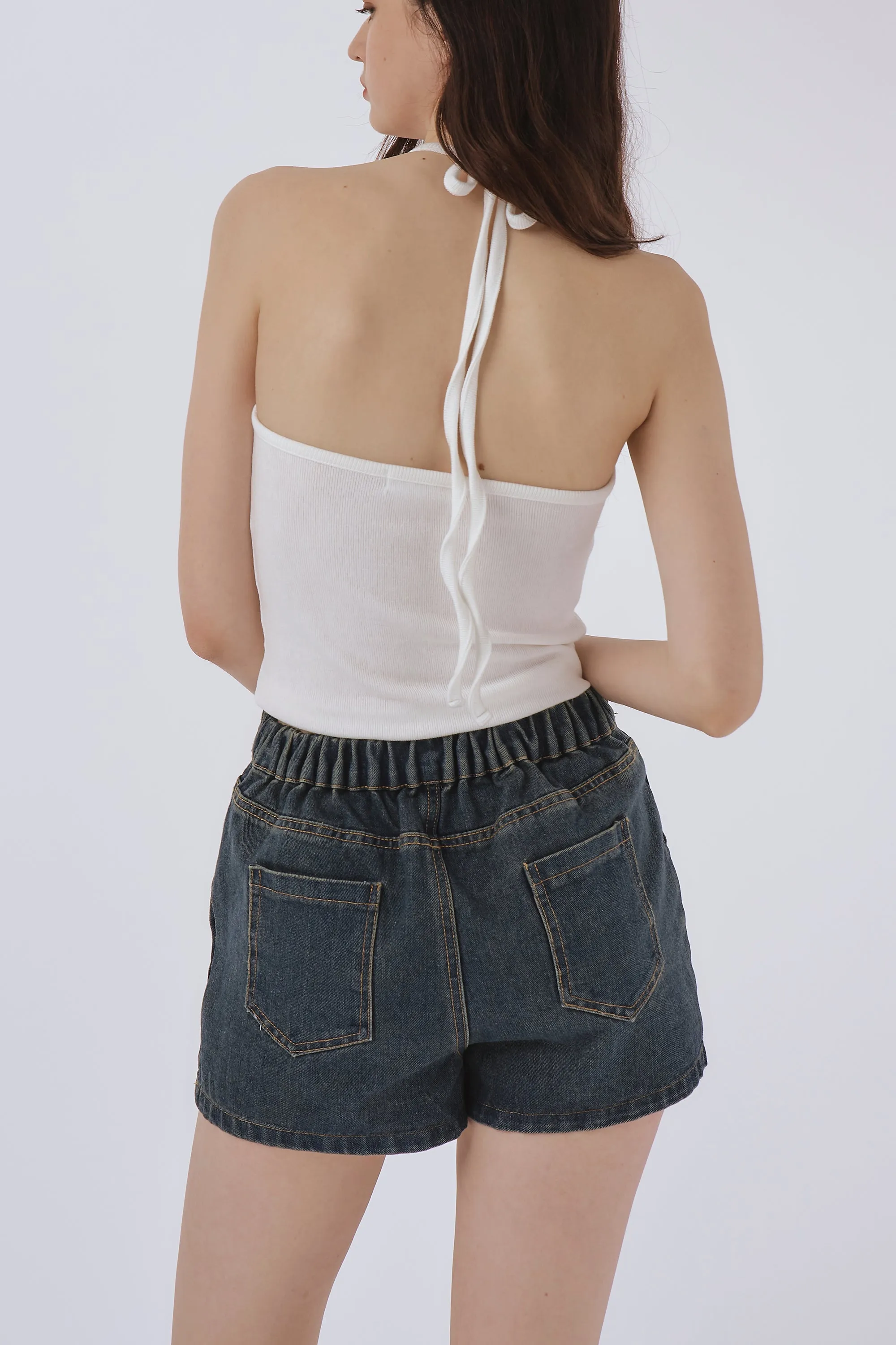 Avery Denim Shirt and Skorts Set