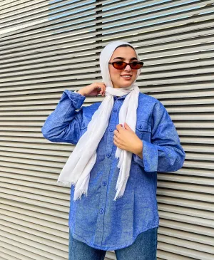 Basic Warm Shirt Baby Blue