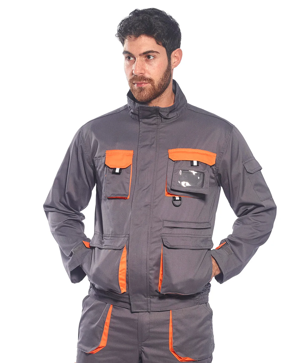 Black/Grey - Portwest Texo contrast jacket (TX10)
