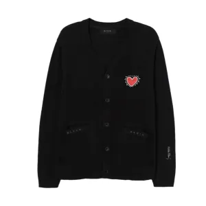 Blvck Paris - "Blvck x Keith Haring' Heart Cardigan" - Cozy Ensembles - Unisex