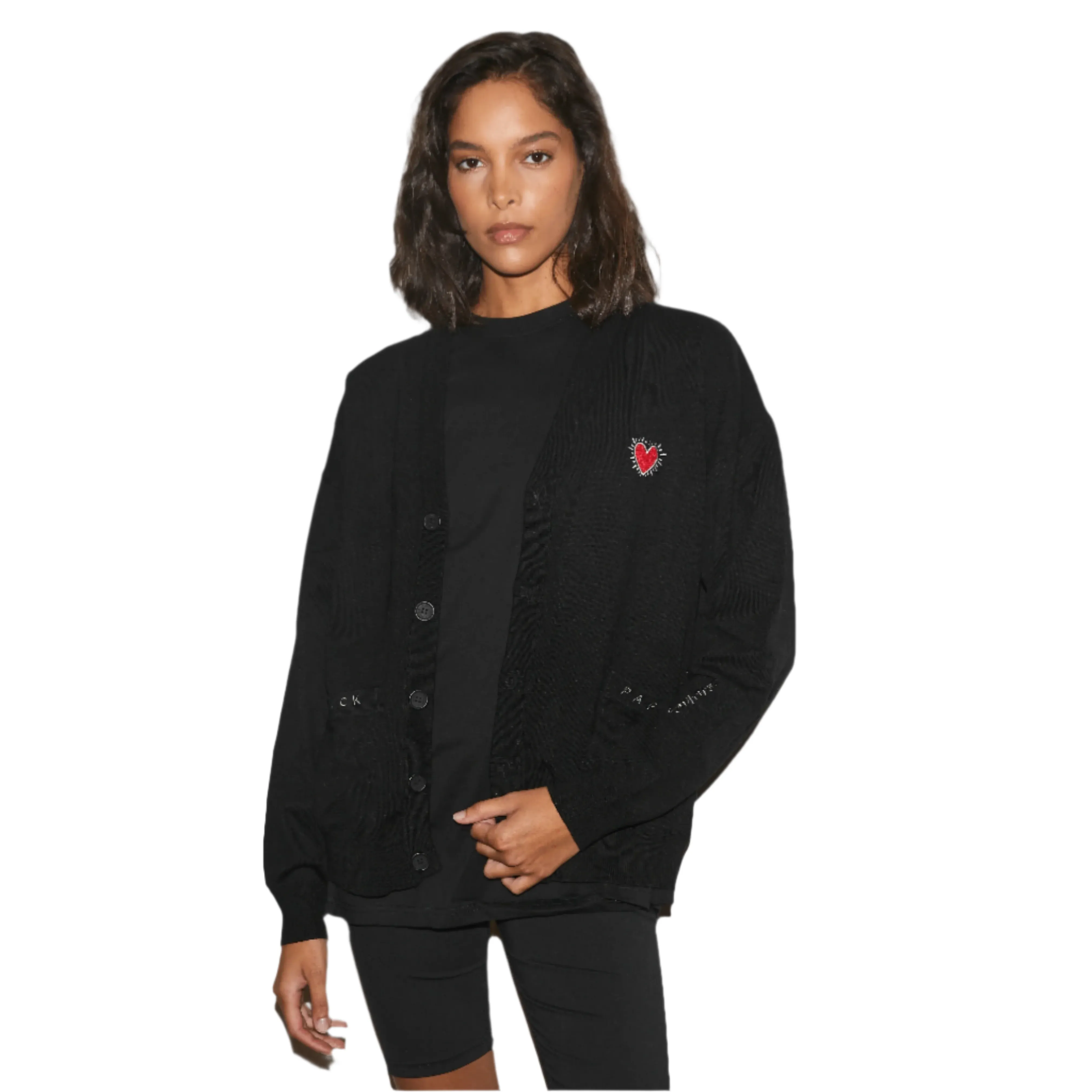 Blvck Paris - "Blvck x Keith Haring' Heart Cardigan" - Cozy Ensembles - Unisex