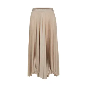 BOSS PLEATED SKIRT IN EXTRA SHINY STRETCH JERSEY