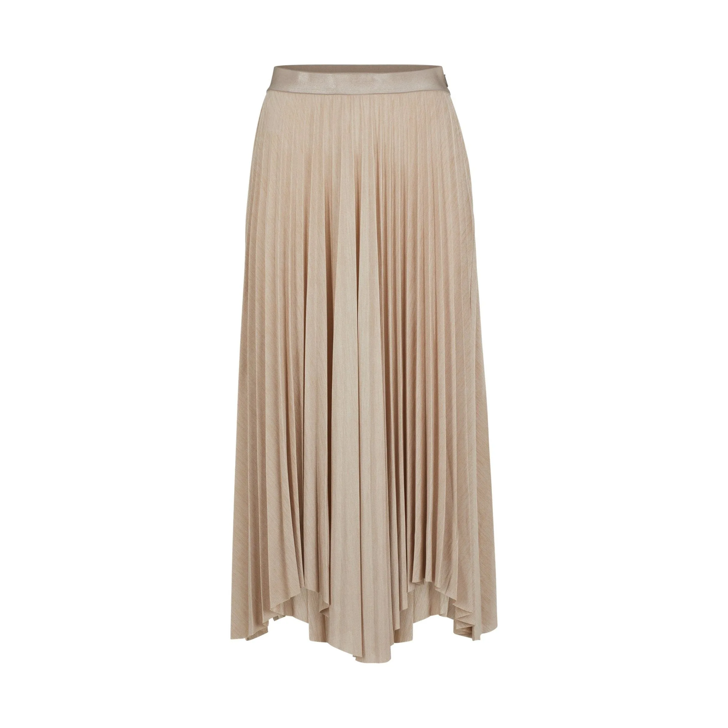 BOSS PLEATED SKIRT IN EXTRA SHINY STRETCH JERSEY