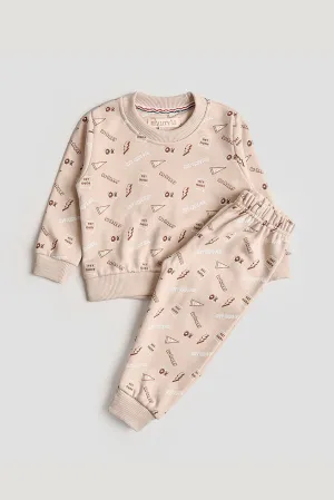 Boys' Cream Explorer Tracksuit