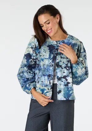Bubs Cotton-Rich Puff Sleeve Jacket - size 10