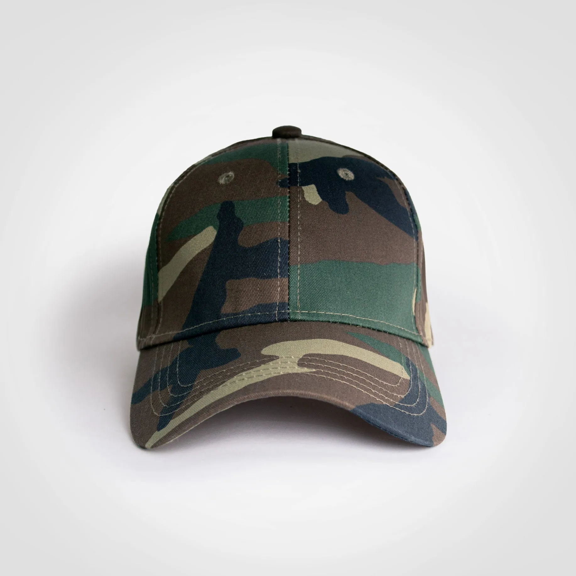 Camo Structured 6 Panel Cap