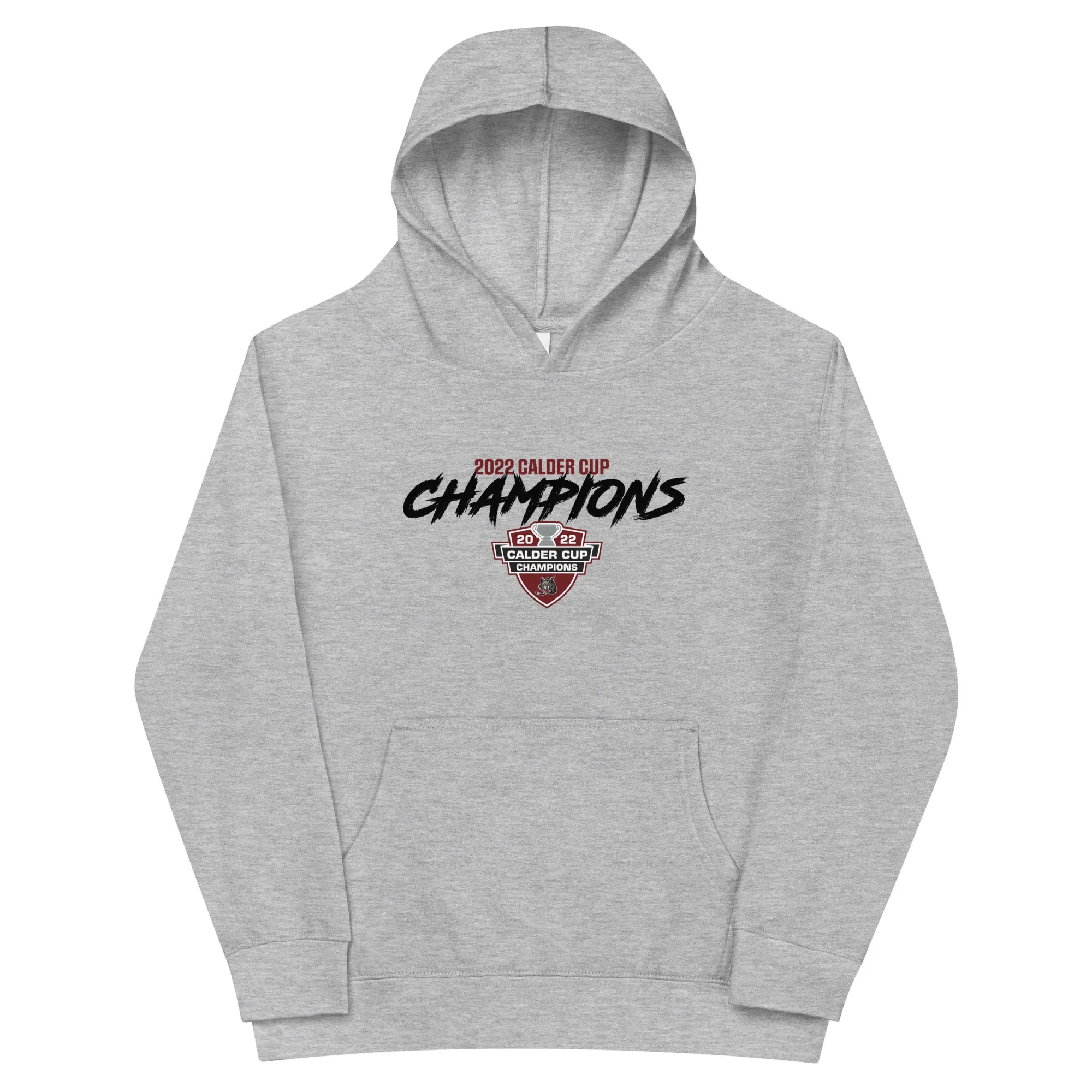 Chicago Wolves 2022 Calder Cup Champions Youth Script Pullover Hoodie