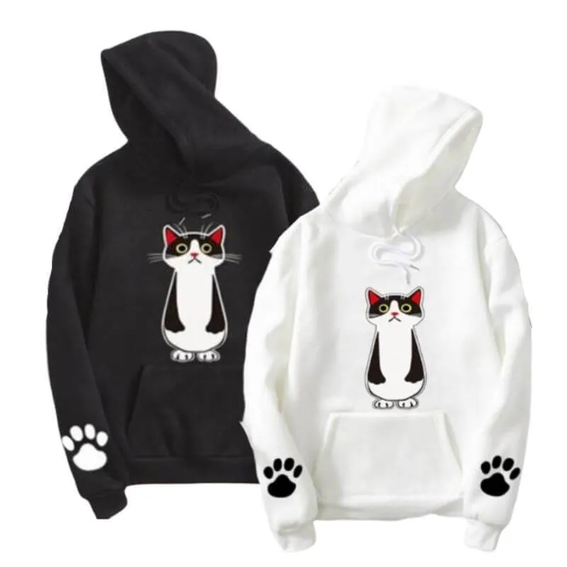 Couple Hoodies Korean Cats