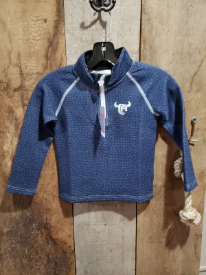 Cowboy Hardware Youth 1/4 Zip Sports Knit Navy