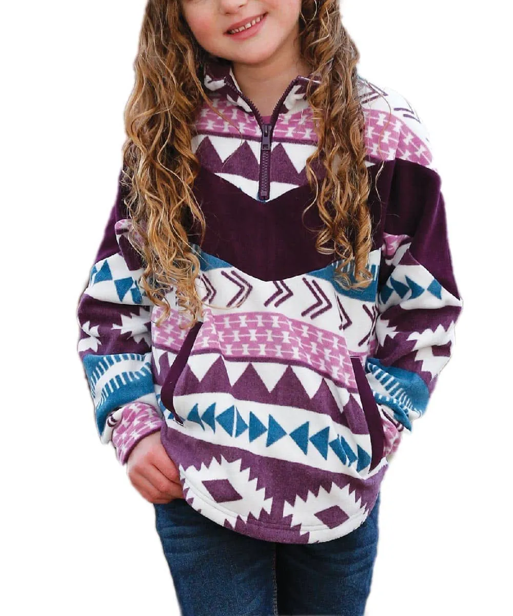 Cruel Girl Aztec Poly-Spandex Fleece Sweaters