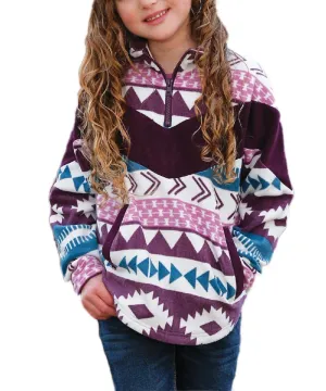 Cruel Girl Aztec Poly-Spandex Fleece Sweaters