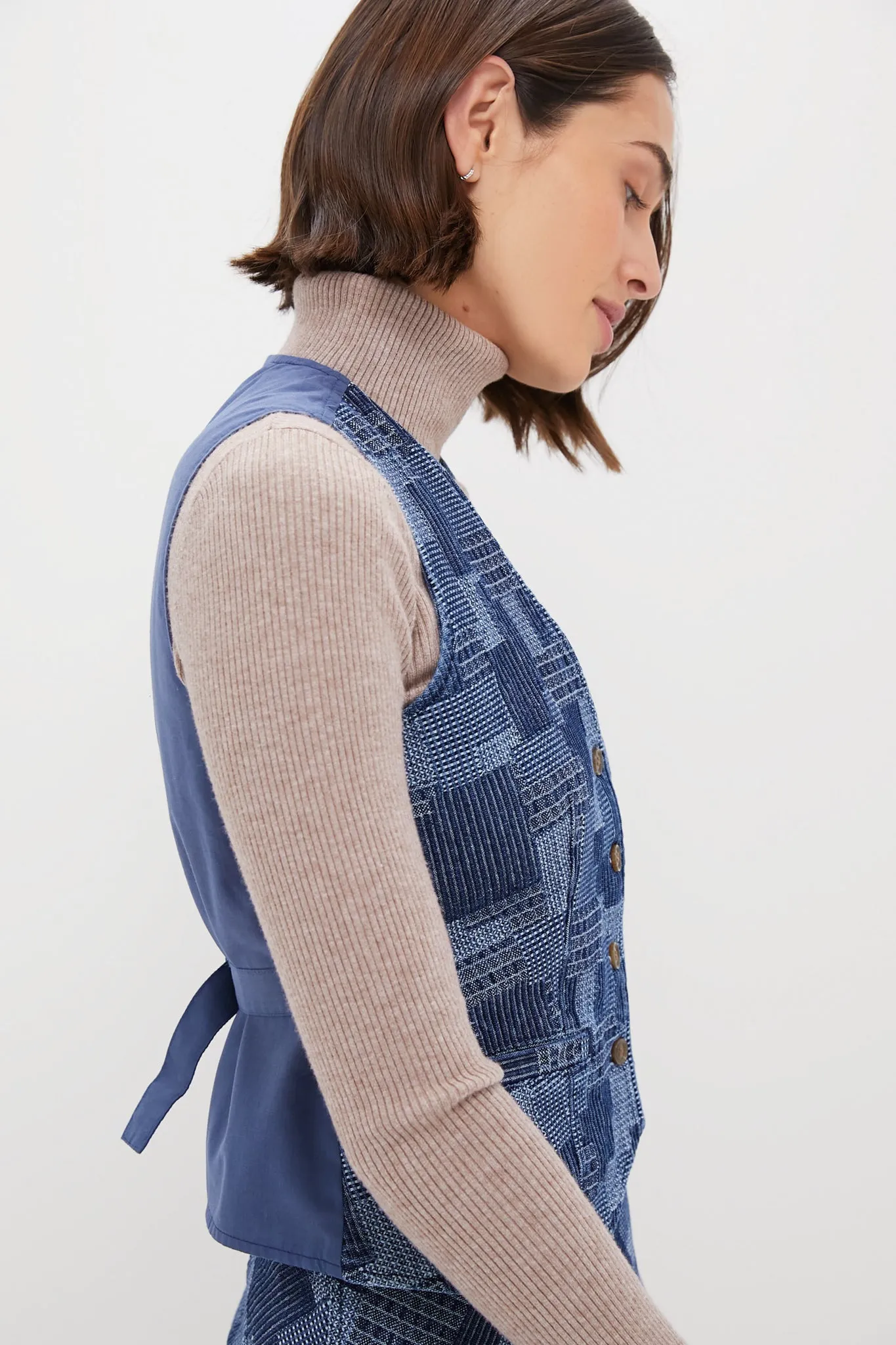 Denim Patchwork Cecil Vest