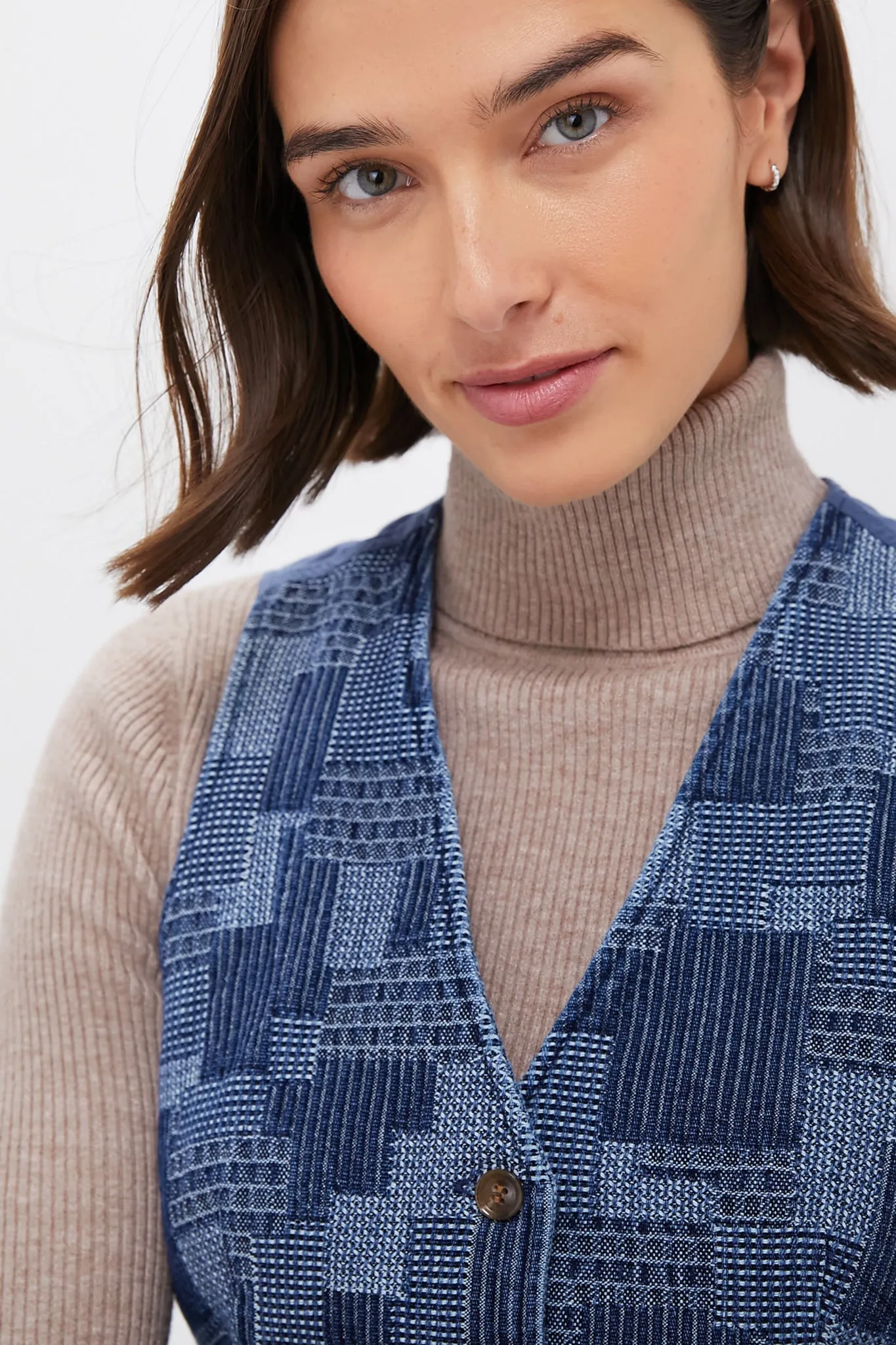 Denim Patchwork Cecil Vest