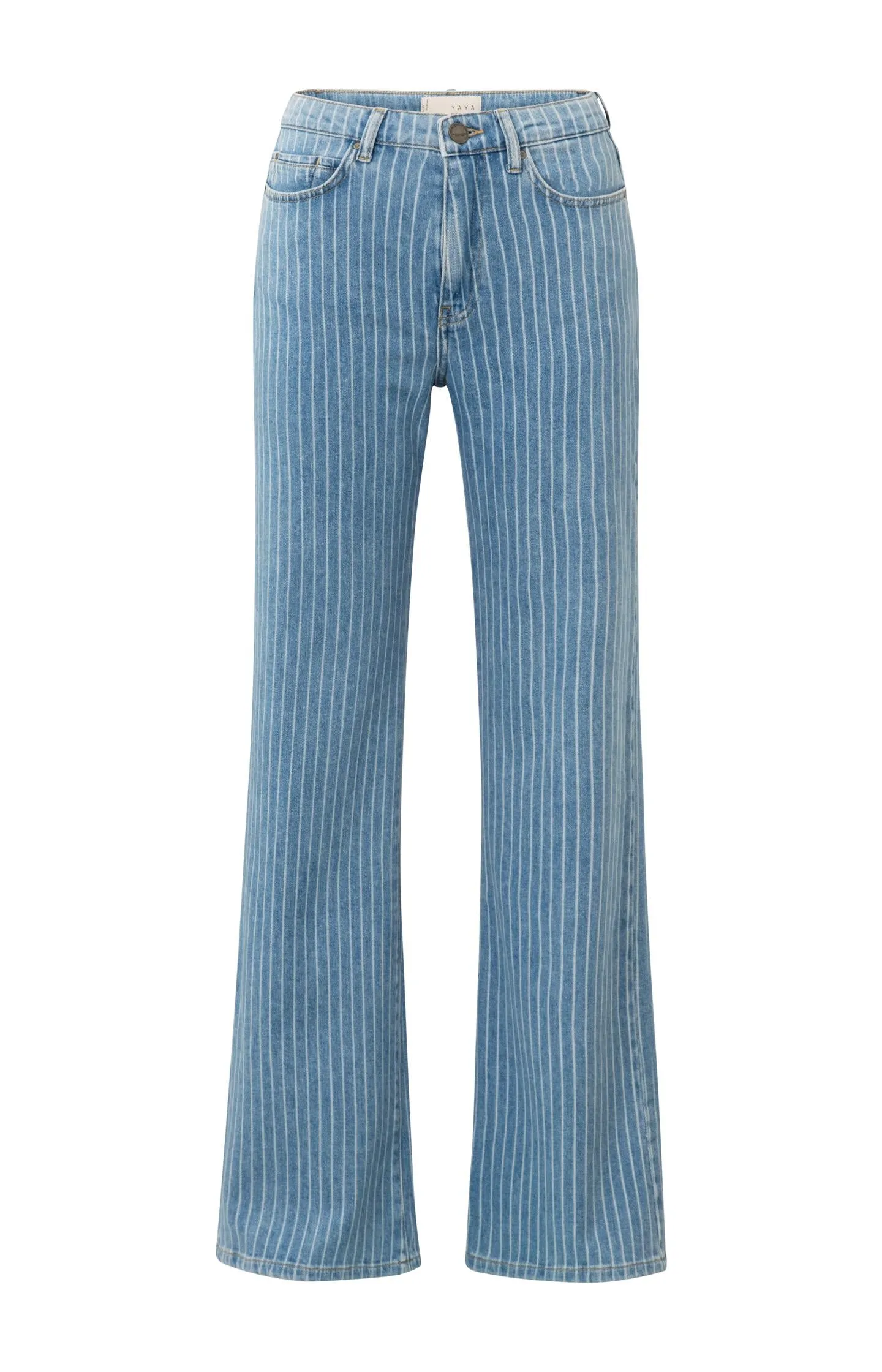 Denim trousers with striped detail (L34)