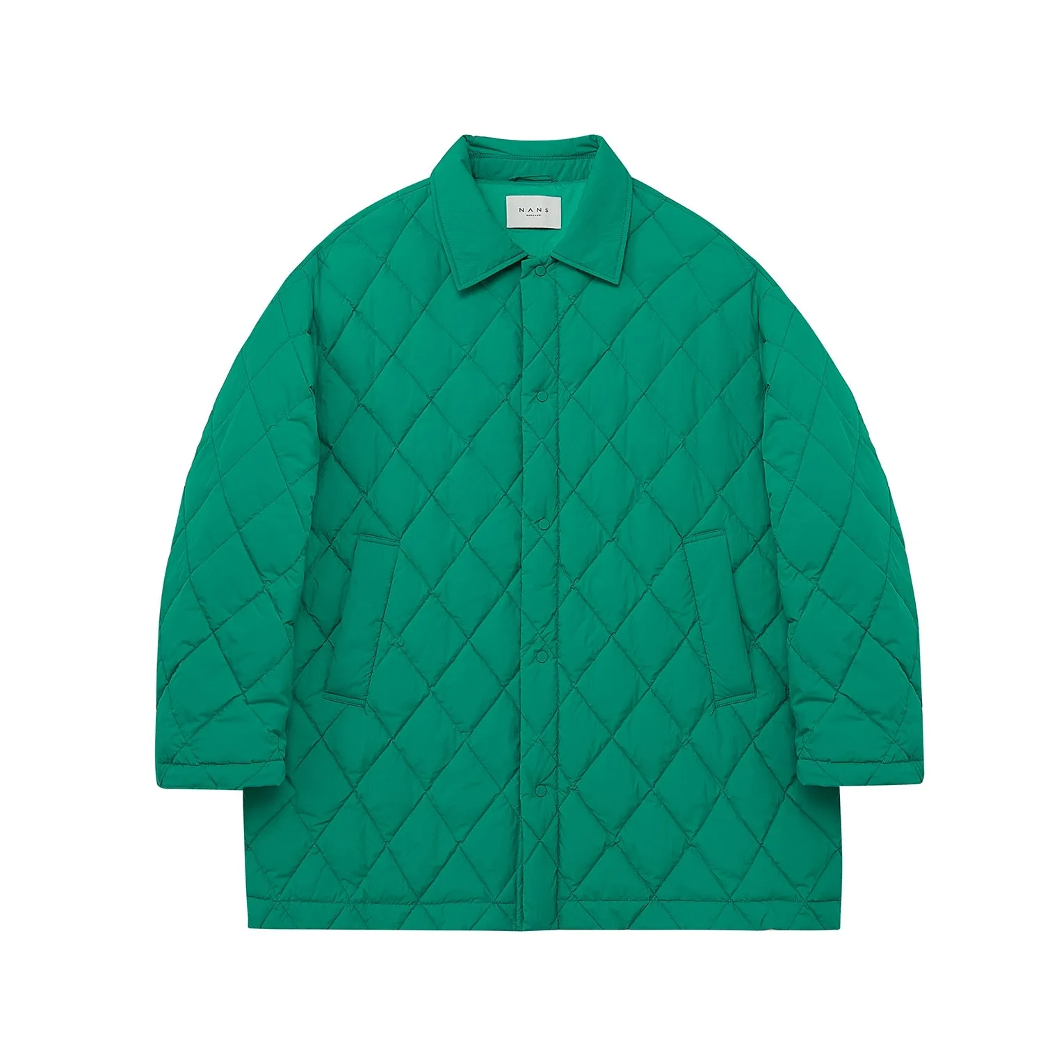 Diamond Quilted Mid-Length Jacket