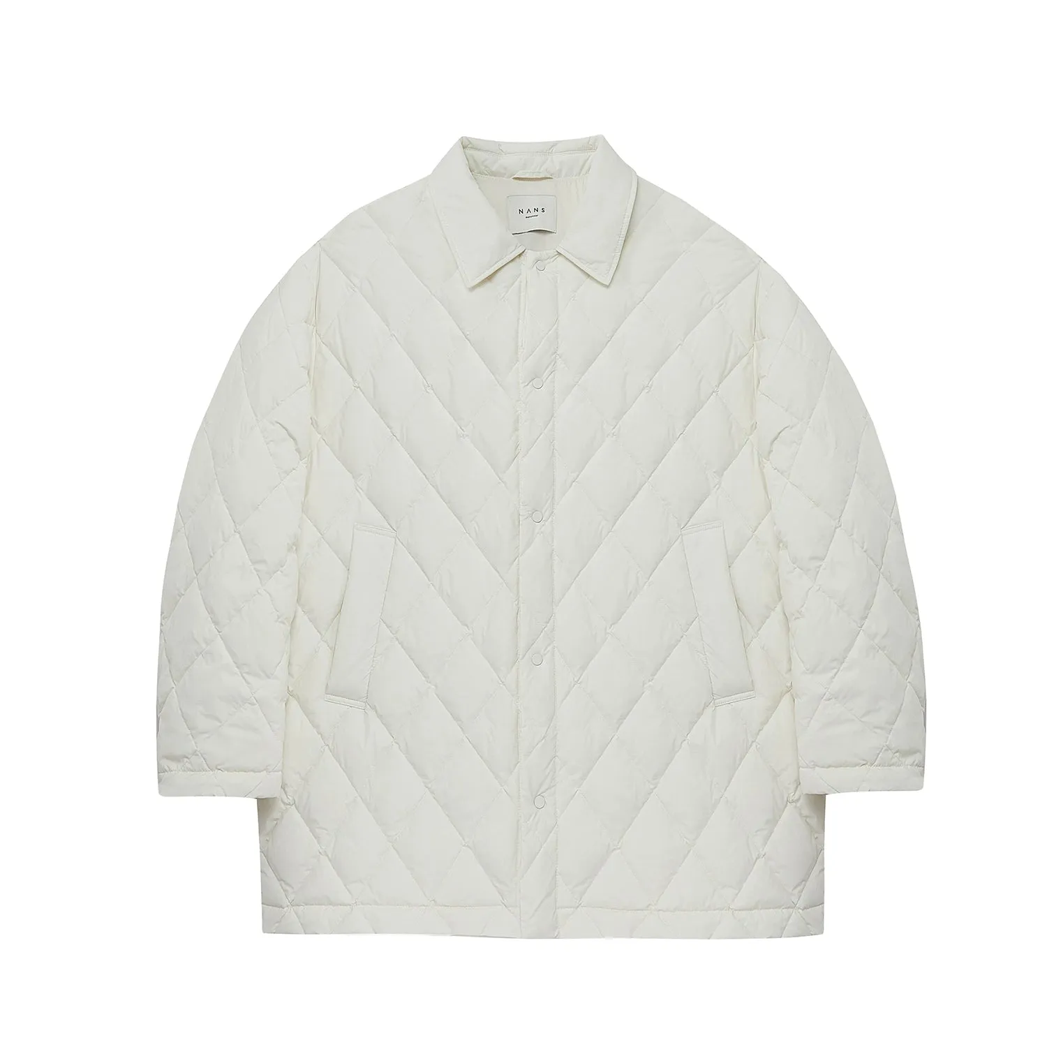 Diamond Quilted Mid-Length Jacket