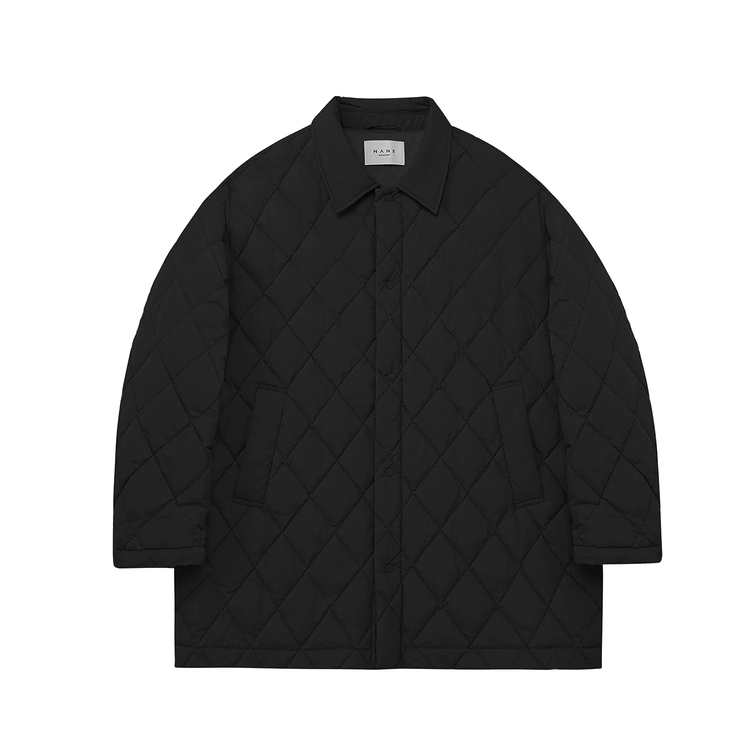 Diamond Quilted Mid-Length Jacket