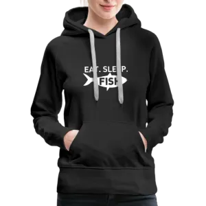 Eat Sleep Fish Women’s Premium Hoodie