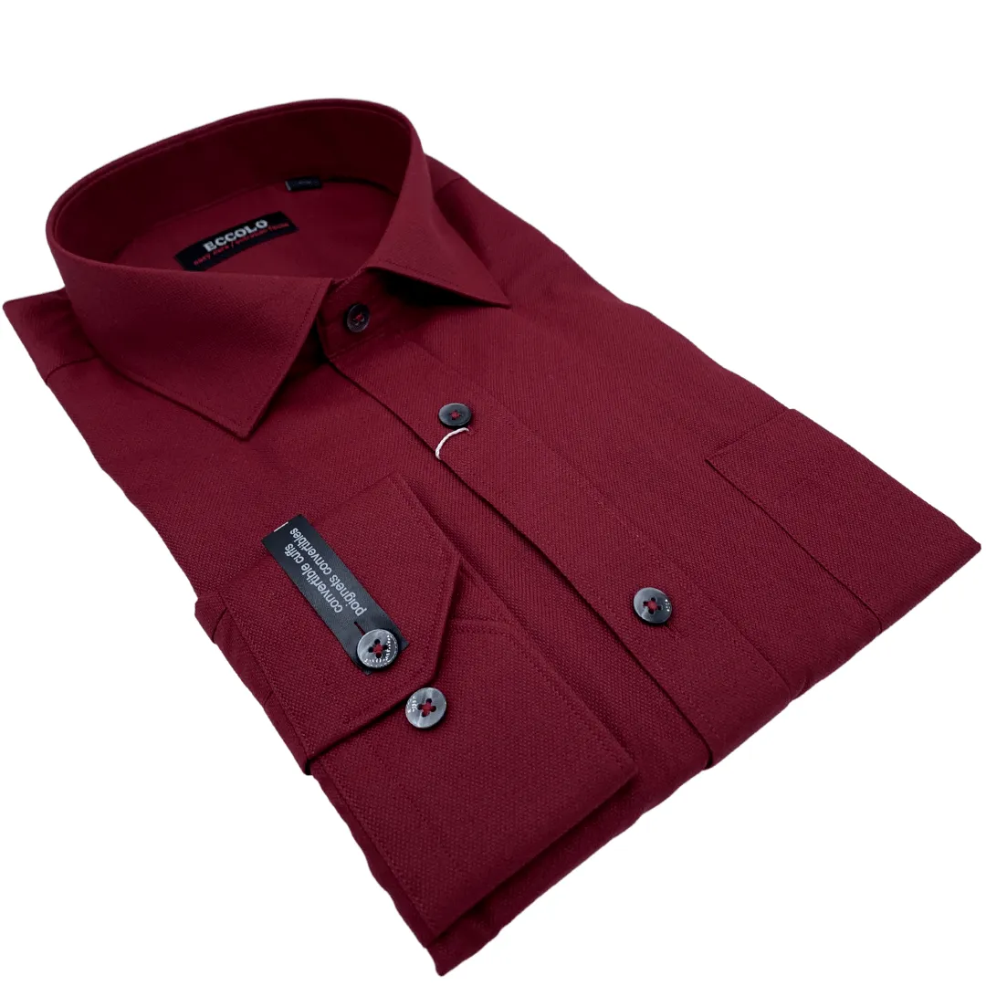 Eccolo Big & Tall Easy Care Dress Shirts - ER1NO-T