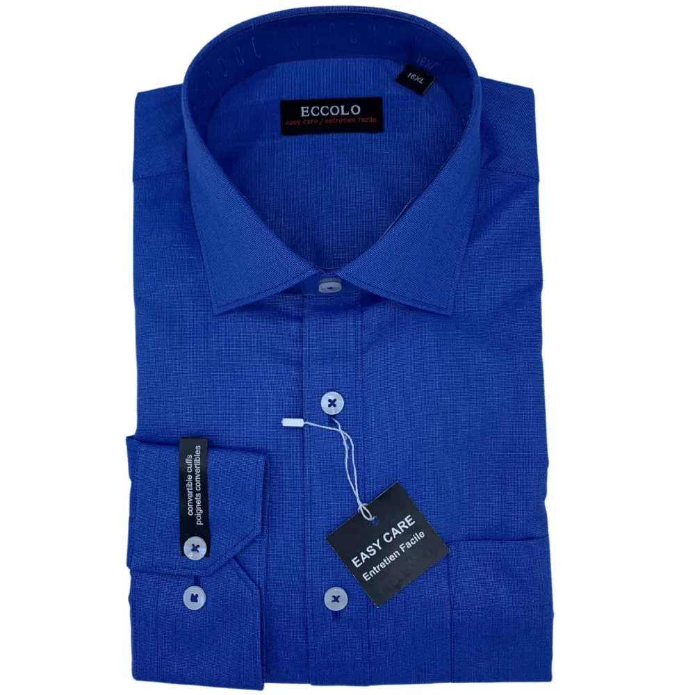 Eccolo Big & Tall Easy Care Dress Shirts - ER1NO-T