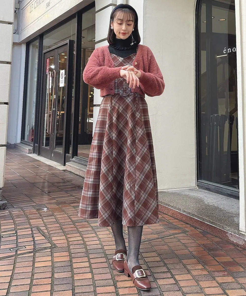 Emblem Button Feather Knit Cardigan / an another angelus [52BJ04j007].