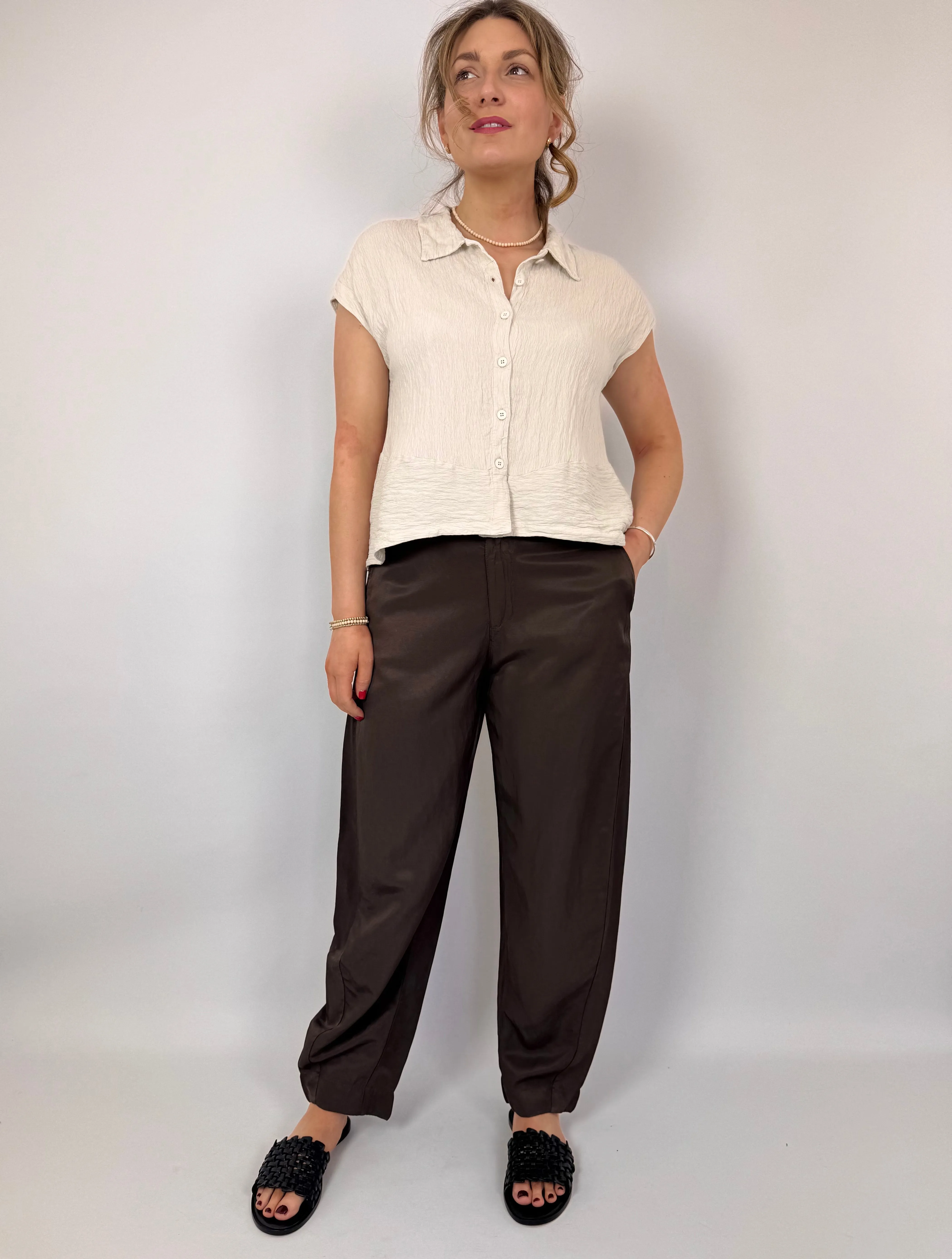 European Culture 06F0 Trousers Brown