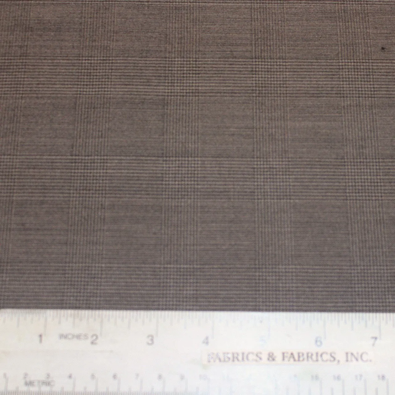 Glen Plaid Wool Suiting - Blue/Grey