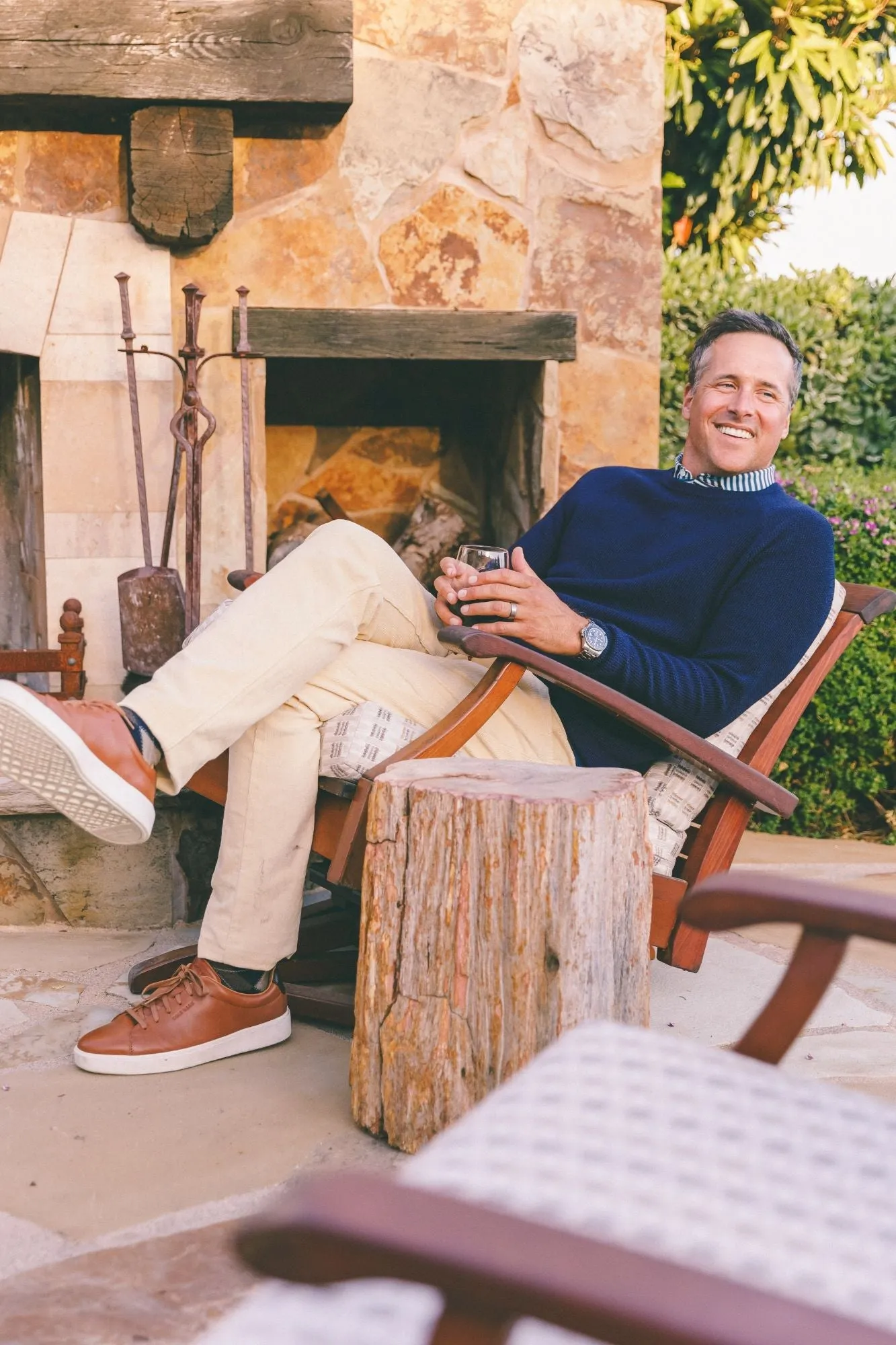 Heath Waffle Knit Crewneck Sweater