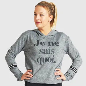 Je ne sais quoi. - Graphic Letter Sweater - Grey