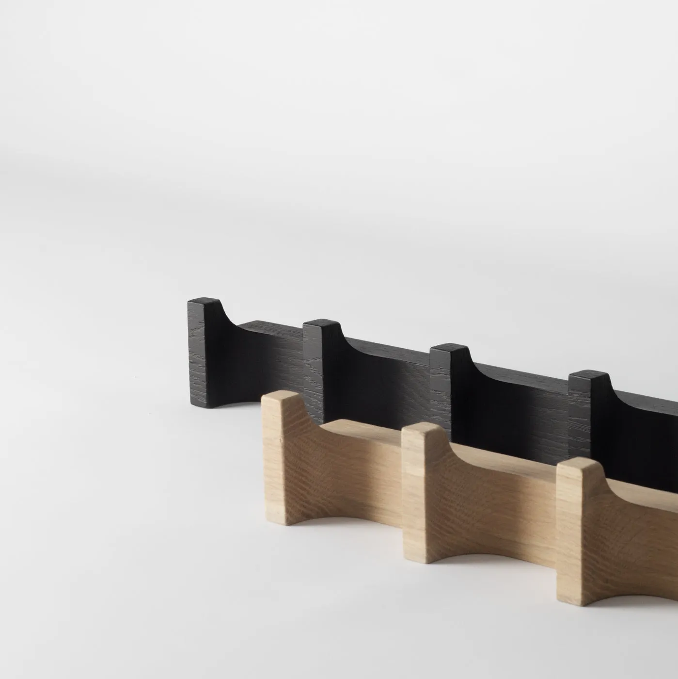 Krog Long Coat Hooks, Black
