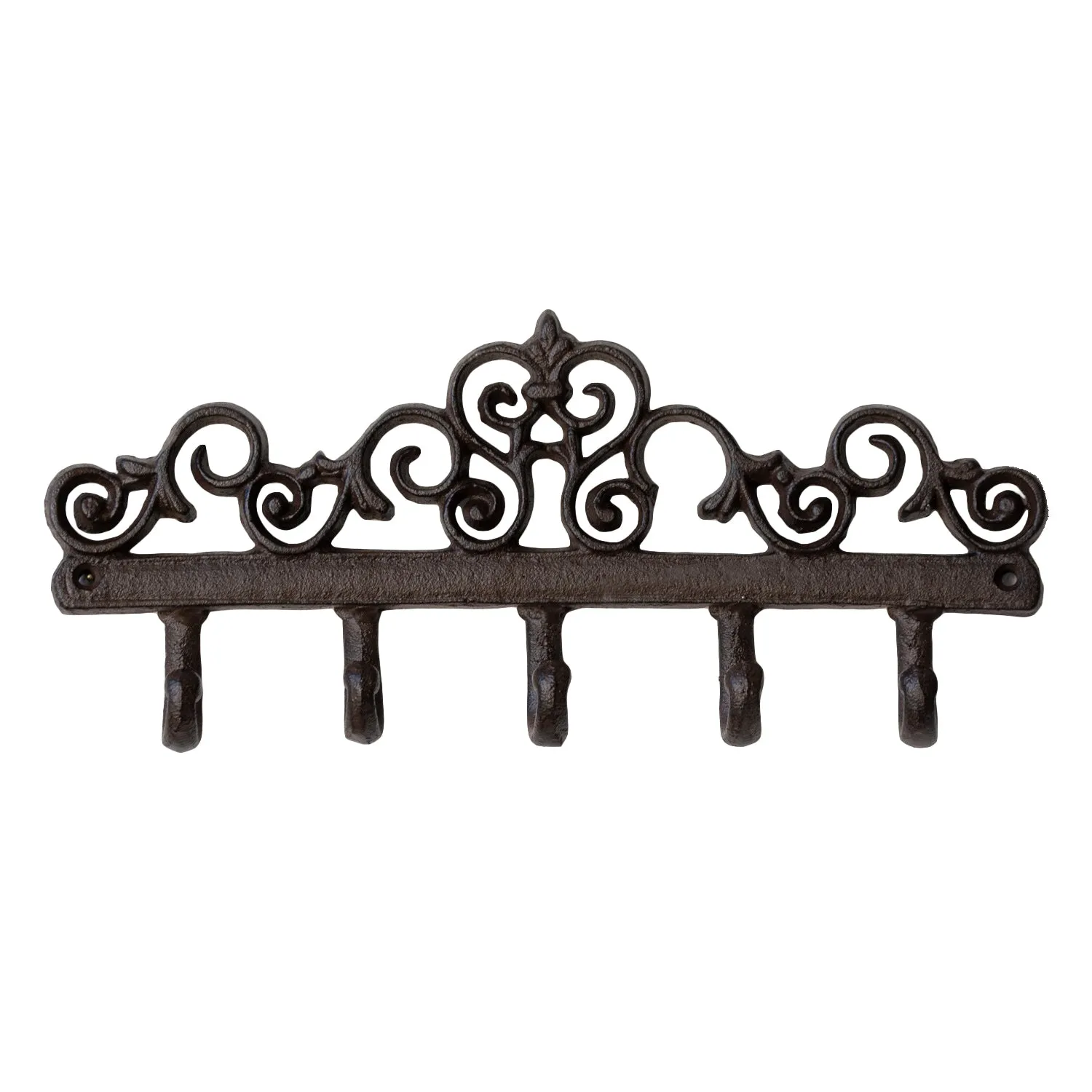Lattice Cast Iron 5 Wall Hooks