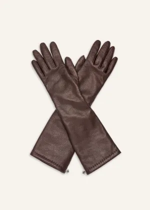 Leather gloves in brown