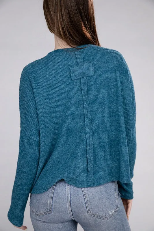 Lena Ribbed Dolman Sweater