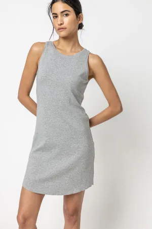 Lilla P High Neck Dress - Heather Grey