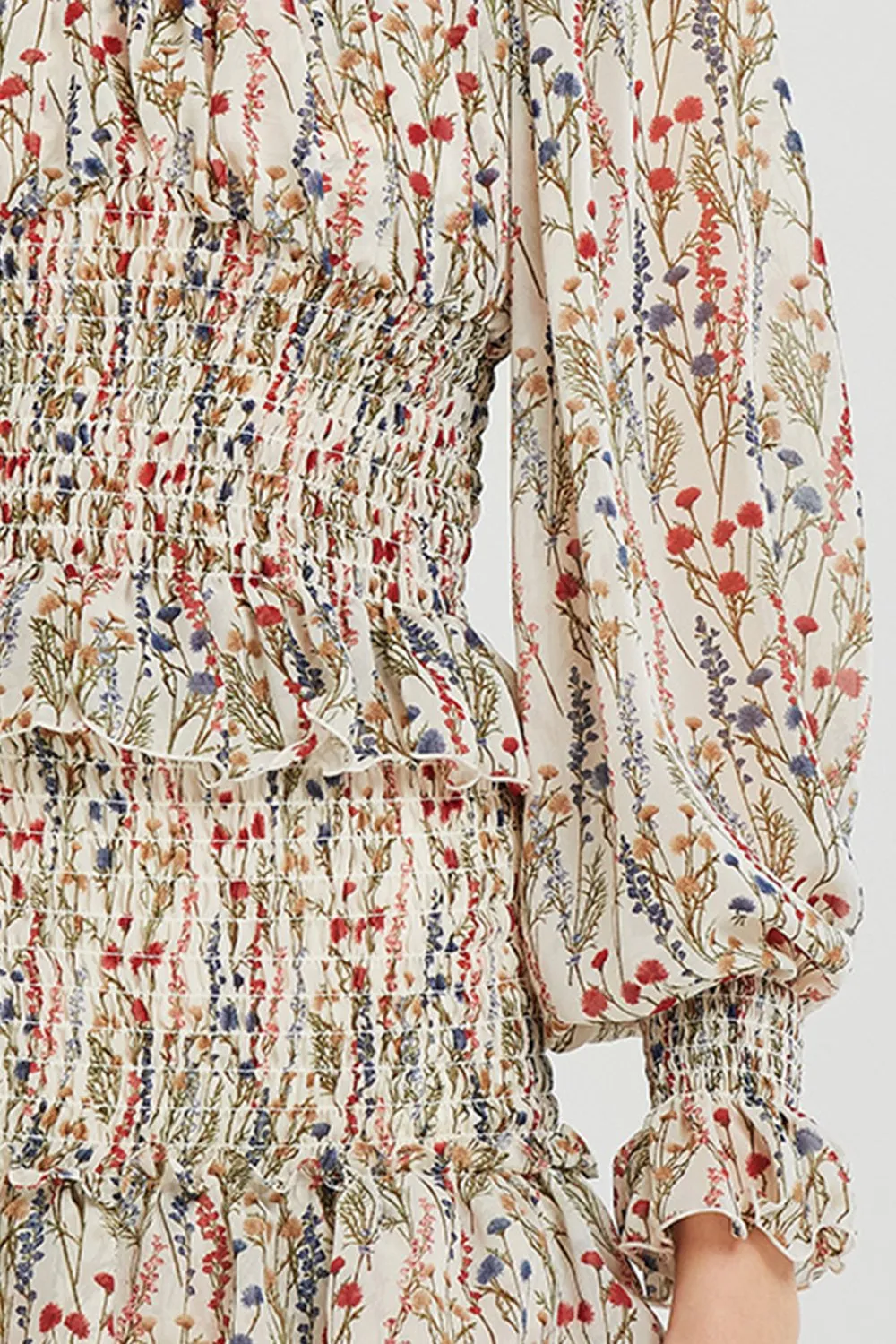 Lillian Flower Garden Smocked Top