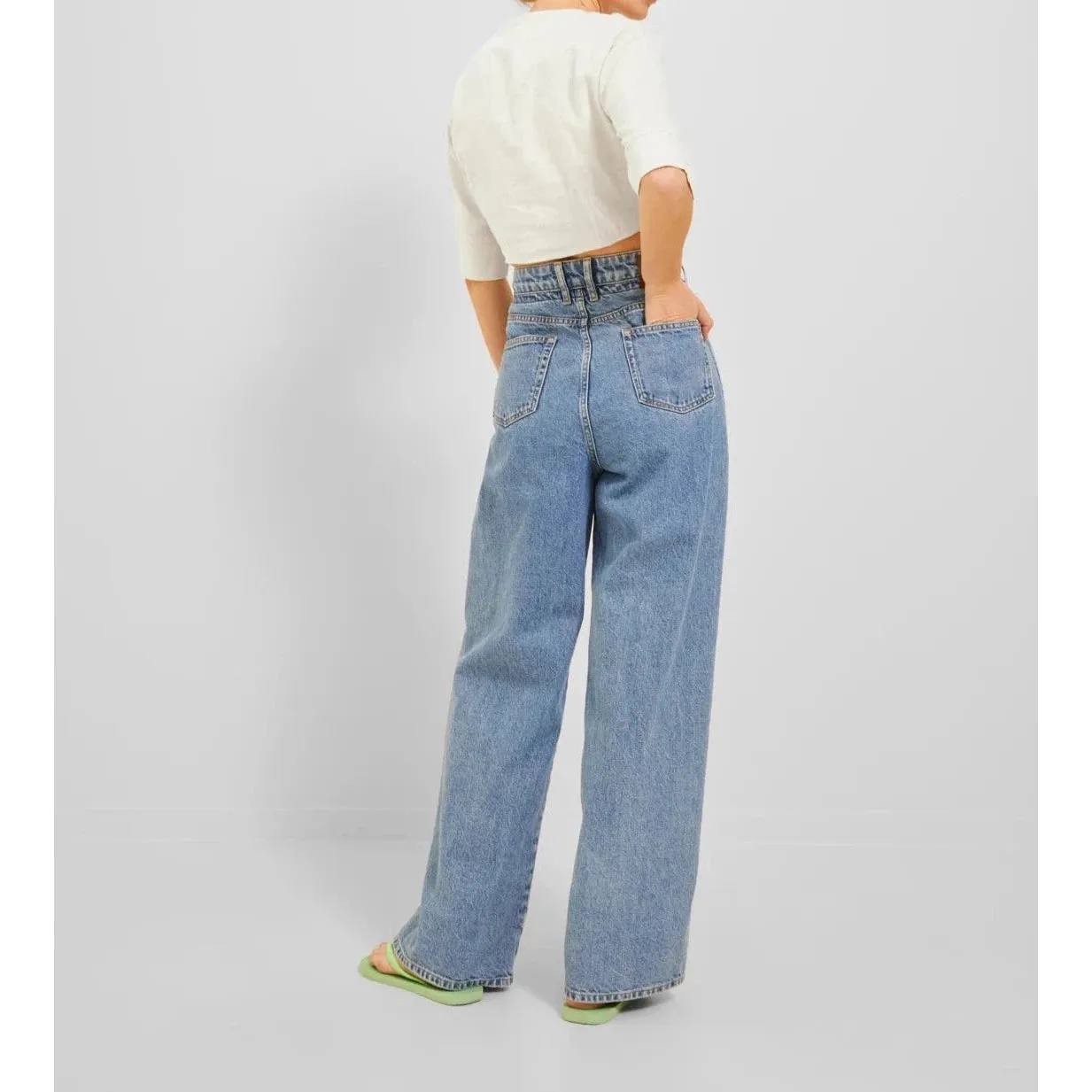 Linen Cropped SS Shirt - JJXX