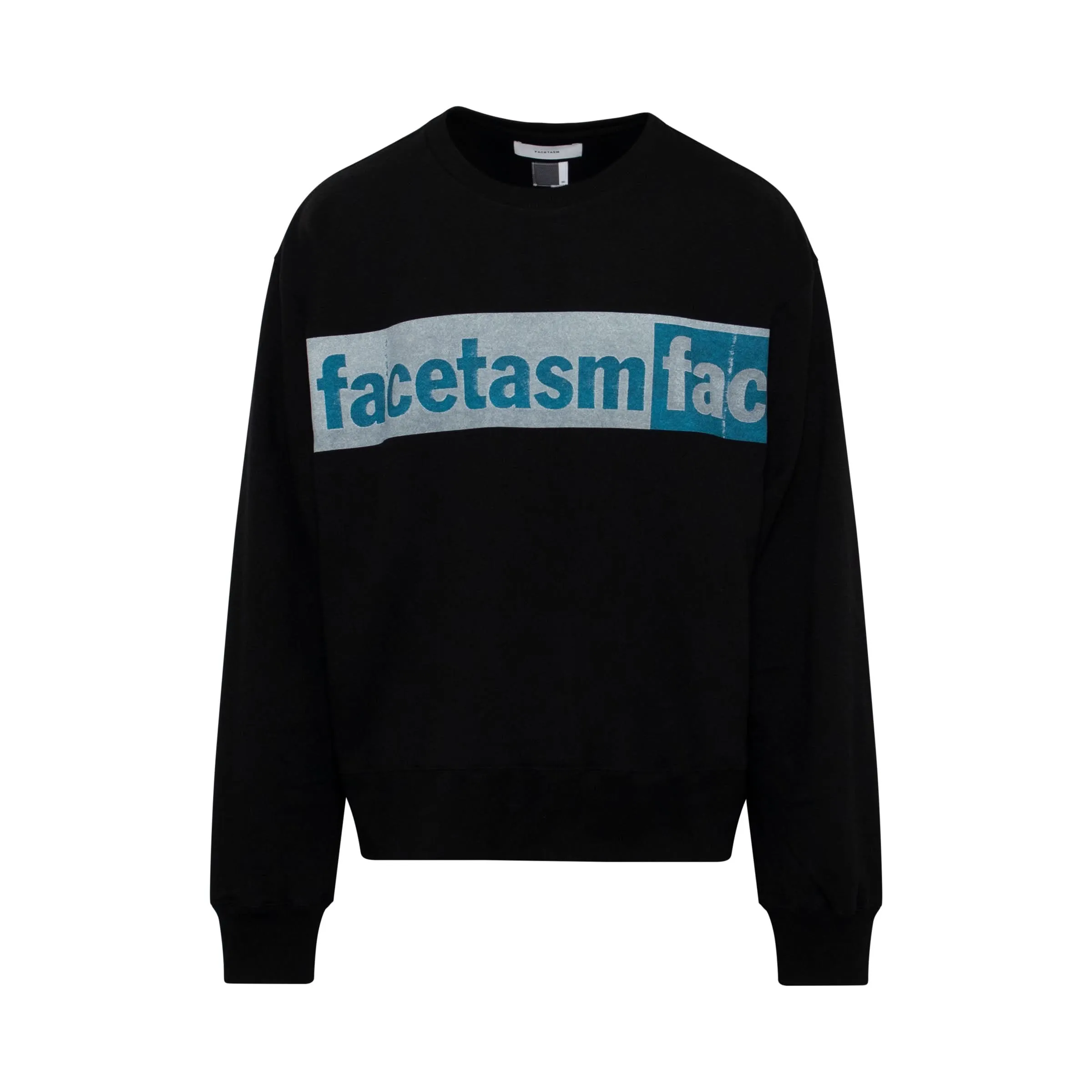 Logo Print Xxl Sweat in Black