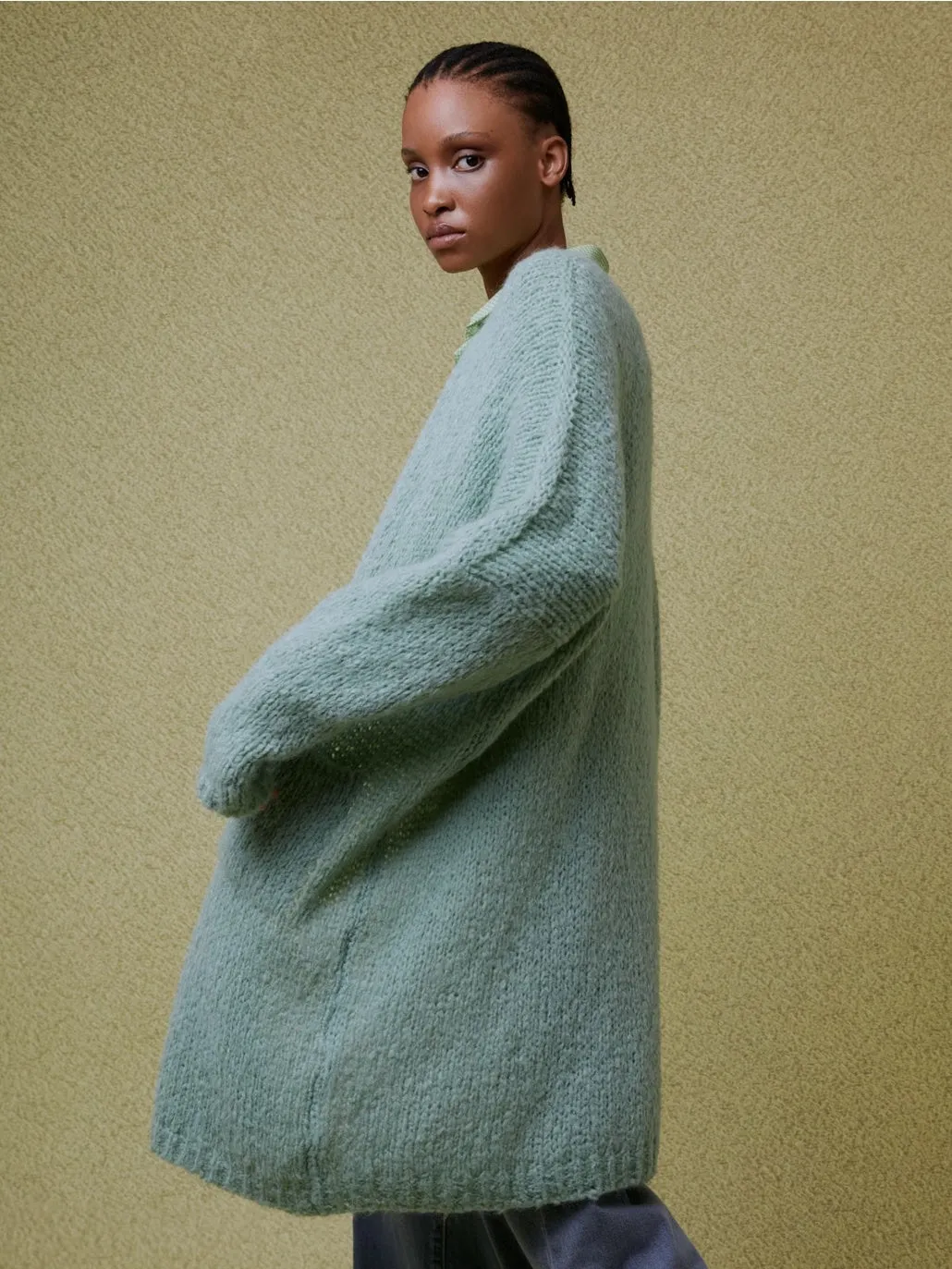 Long Cardigan -mist