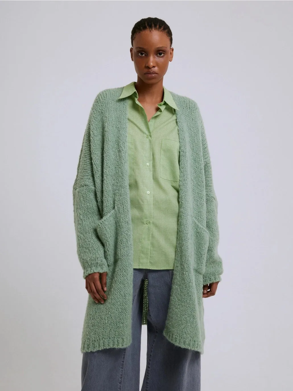 Long Cardigan -mist