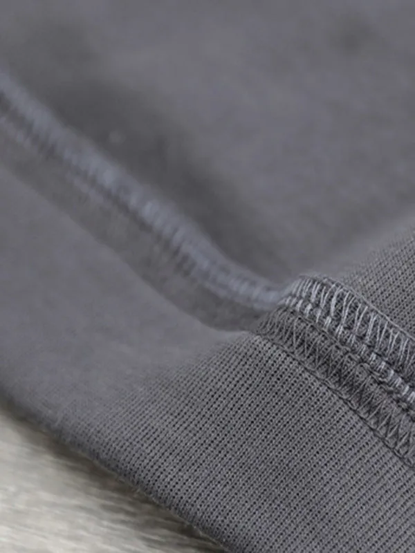 Long Sleeves Loose Drawstring Printed Hoodies Tops