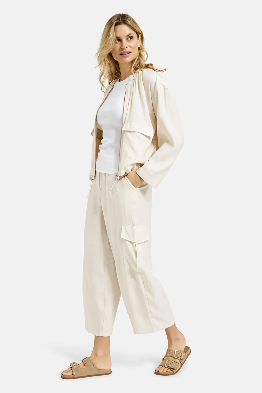 Milano Sand Blouson Jacket