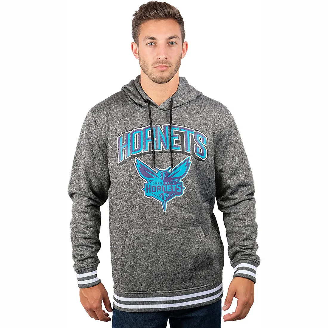 NBA Team Charlotte Hornets Fleece Soft Hoodie Sweatshirt Pullover