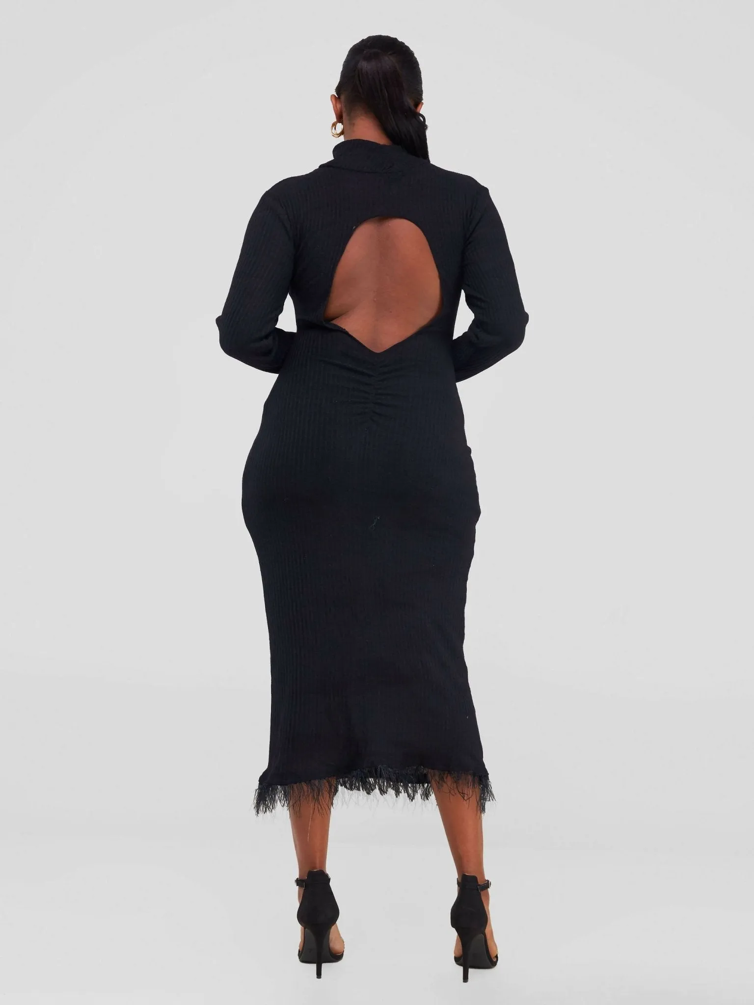 Nefpatra Nora Midi Dress - Black
